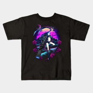 Heart and Blade The Legendary Black Rock Shooter Movie Kids T-Shirt